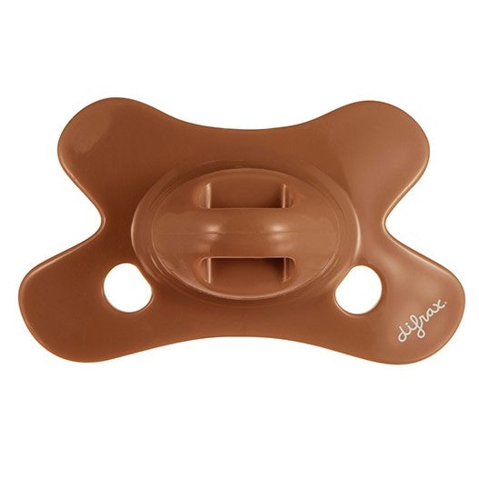 Difrax Naturel Fopspeen Bruin 0-6 Mnd