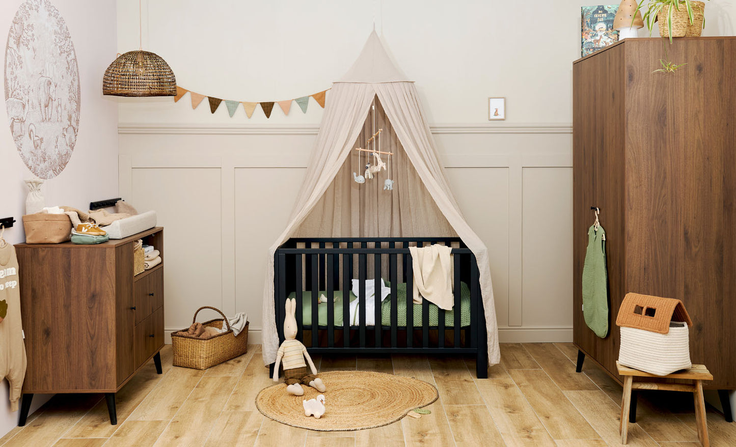 Hoeslaken ledikant - 60x120 cm - Jersey - Olijfgroen - Meyco