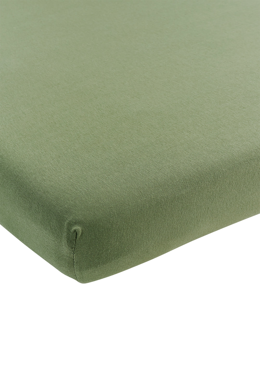Hoeslaken ledikant - 60x120 cm - Jersey - Olijfgroen - Meyco