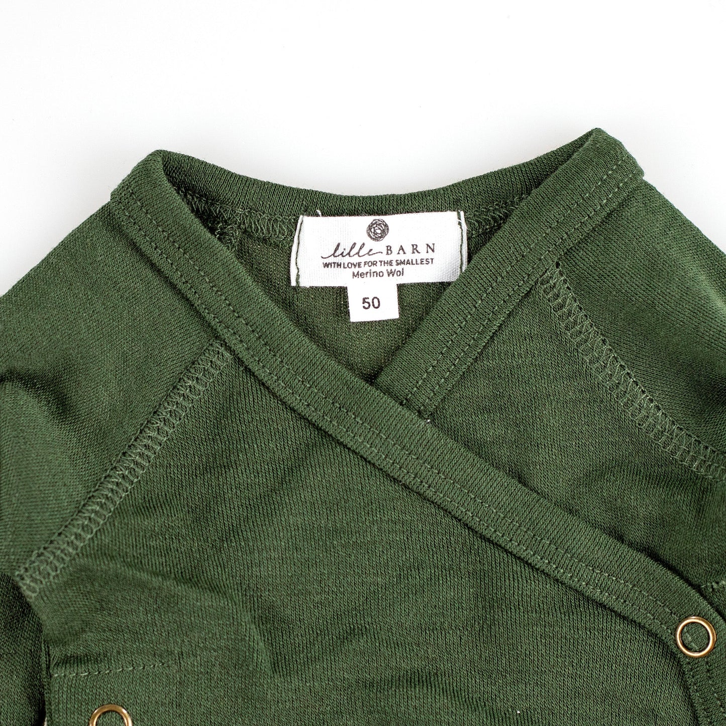 Merinowollen Overslagromper - Lange mouwen - Rifle Green