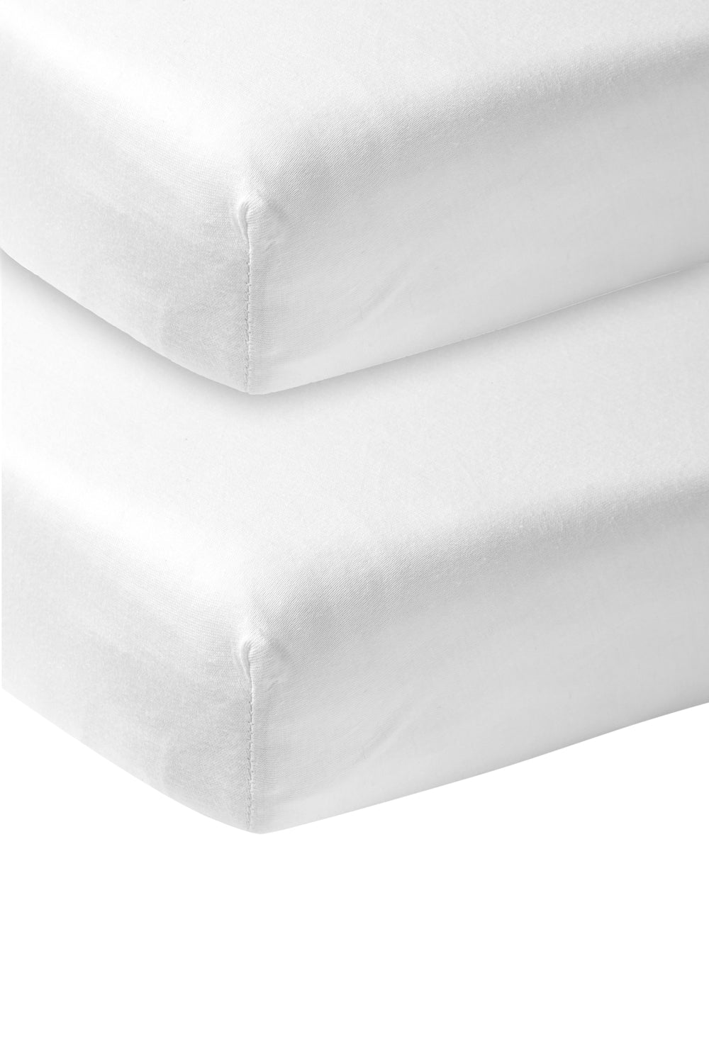 Hoeslaken wieg - 40x80 cm - Jersey - Wit - set van 2 - Meyco