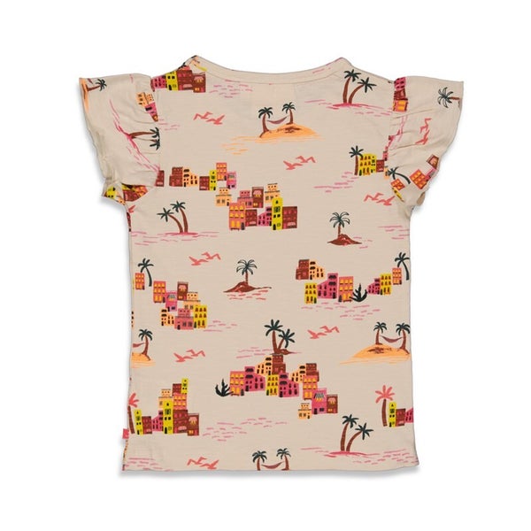 T-shirt - Ruffles mouw - Jubel