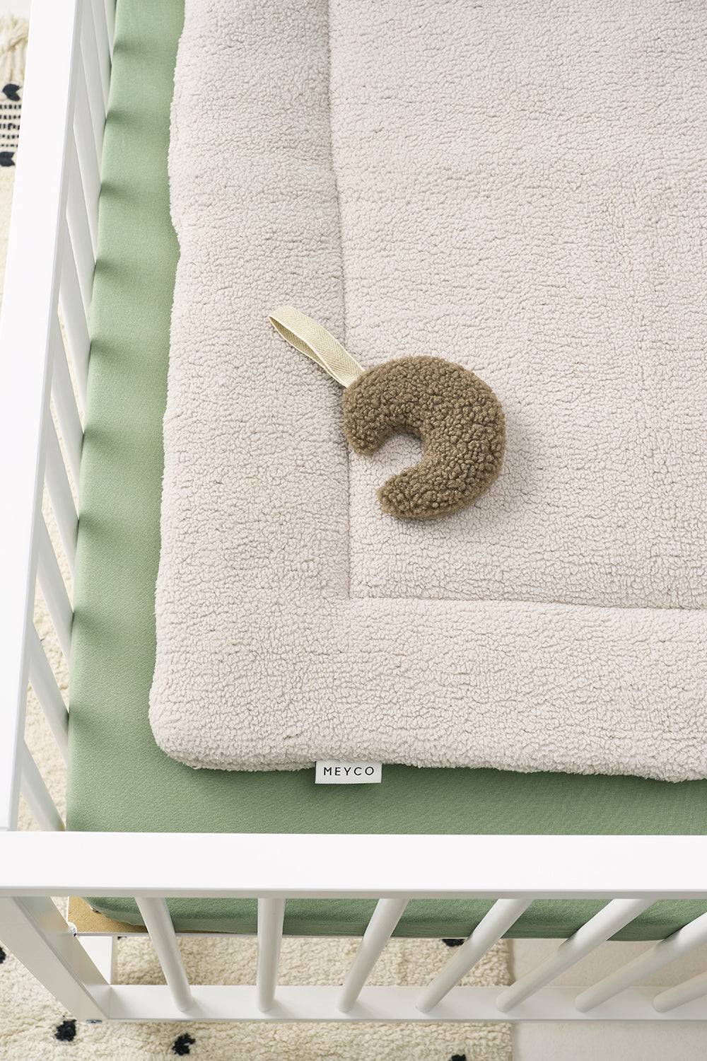 Hoeslaken ledikant - 60x120 cm - Jersey - Olijfgroen - Meyco