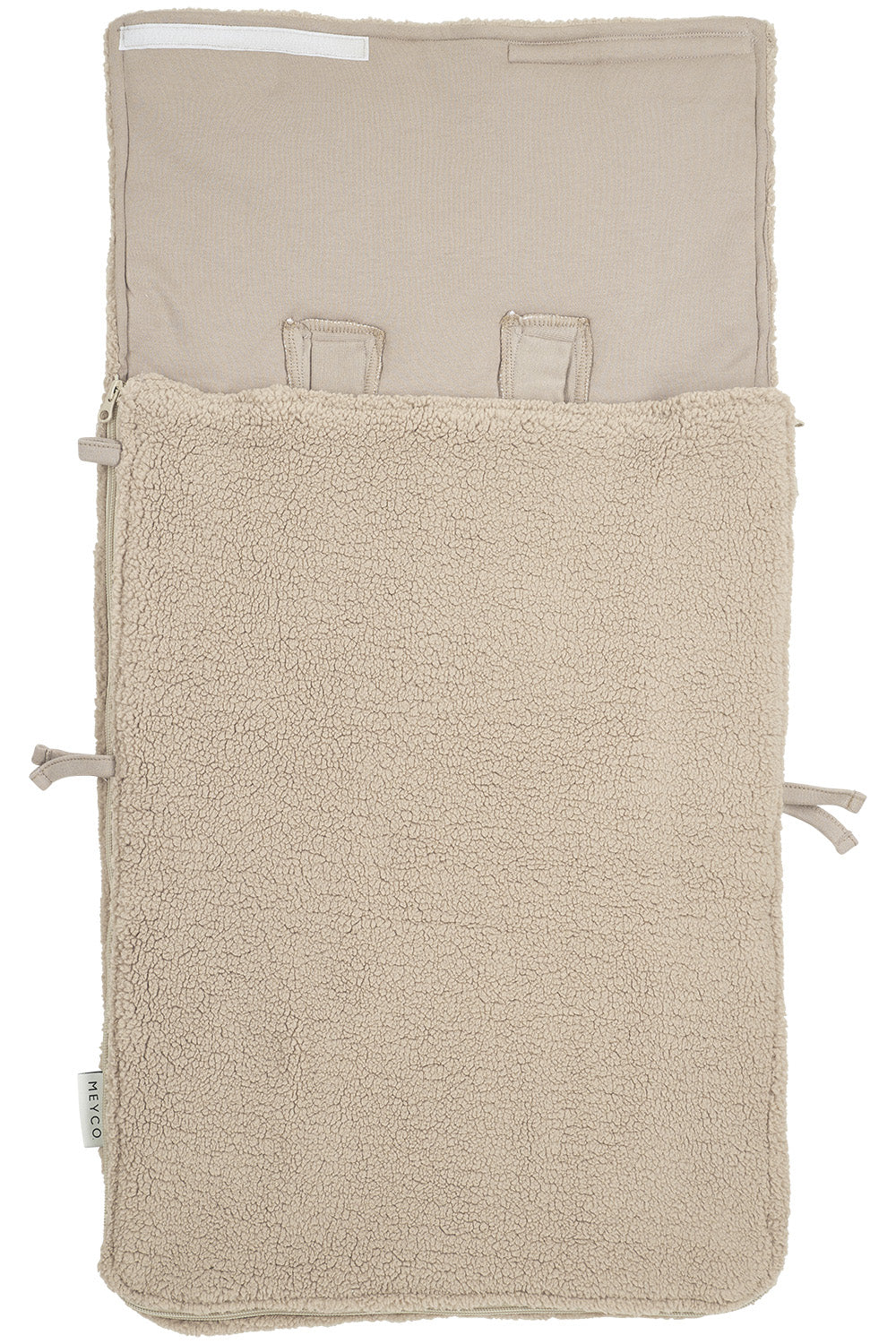 Voetenzak Teddy - licht roze/sand - 40x82cm - Meyco