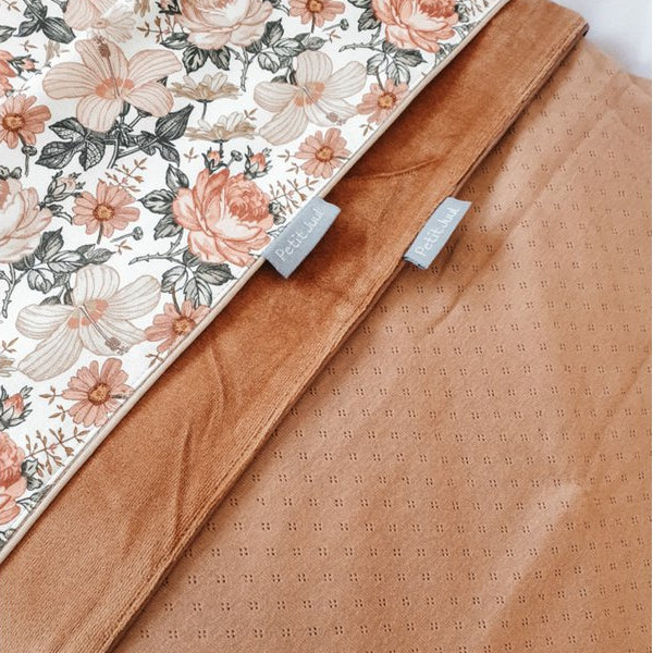 Deken - Pointelle Orange Caramel