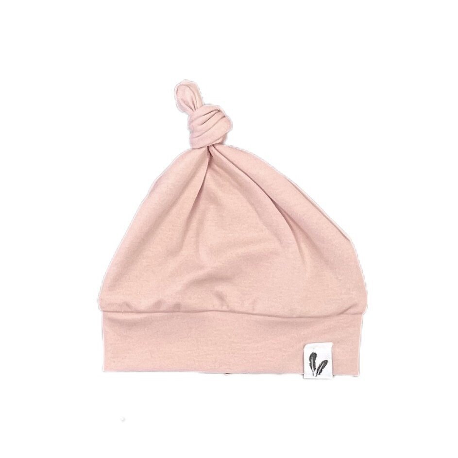 Mutsje - Knoop - Crepe - roze - Feathers®