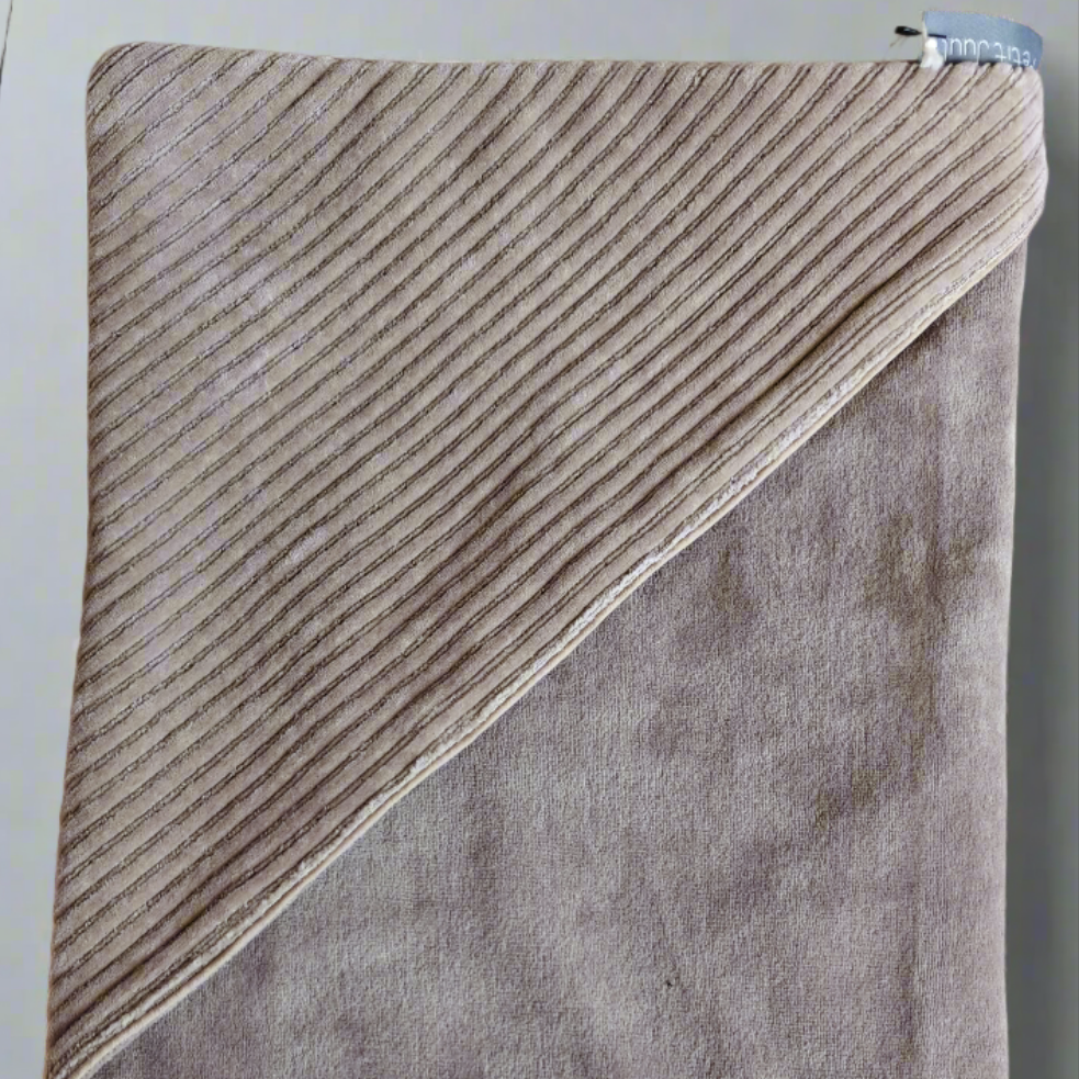 Wikkeldeken rib - Taupe - 70x70 cm