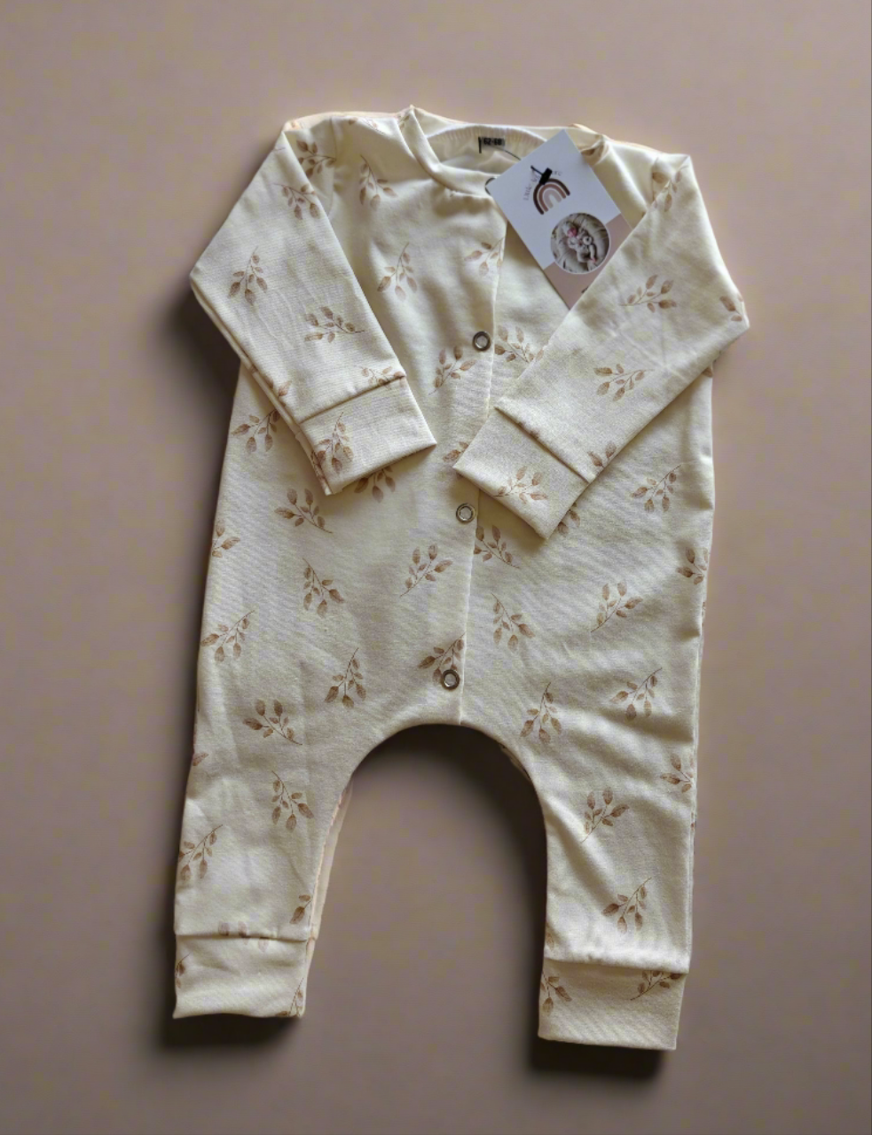 Boxpakje - blaadjes - beige - Little Adventure