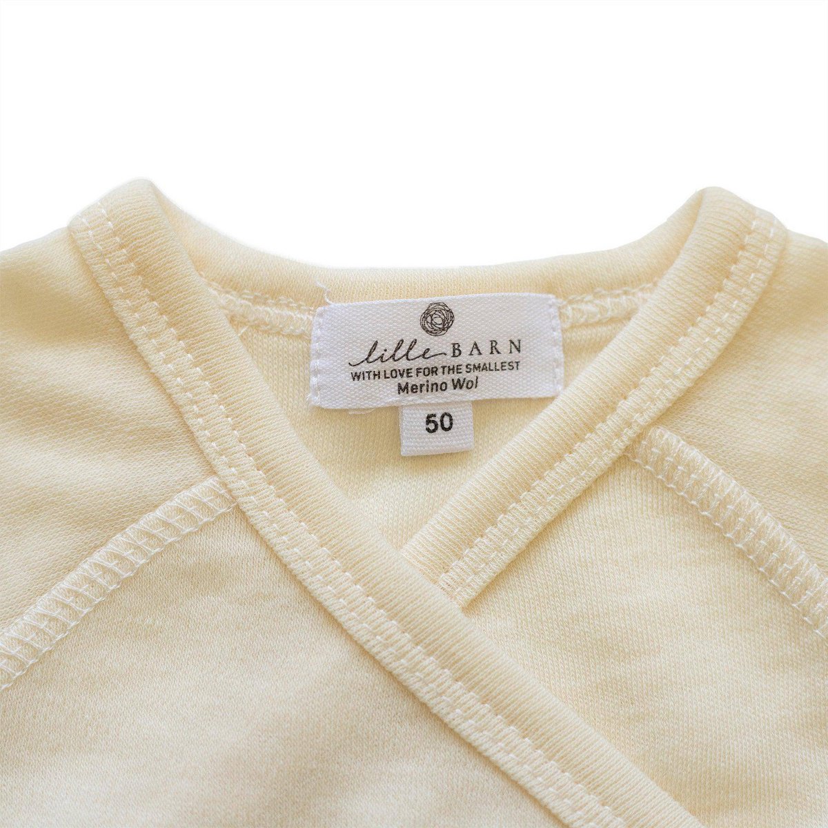 Merinowollen Boxpakje met lint - lange mouwen - Naturel - Lille Barn