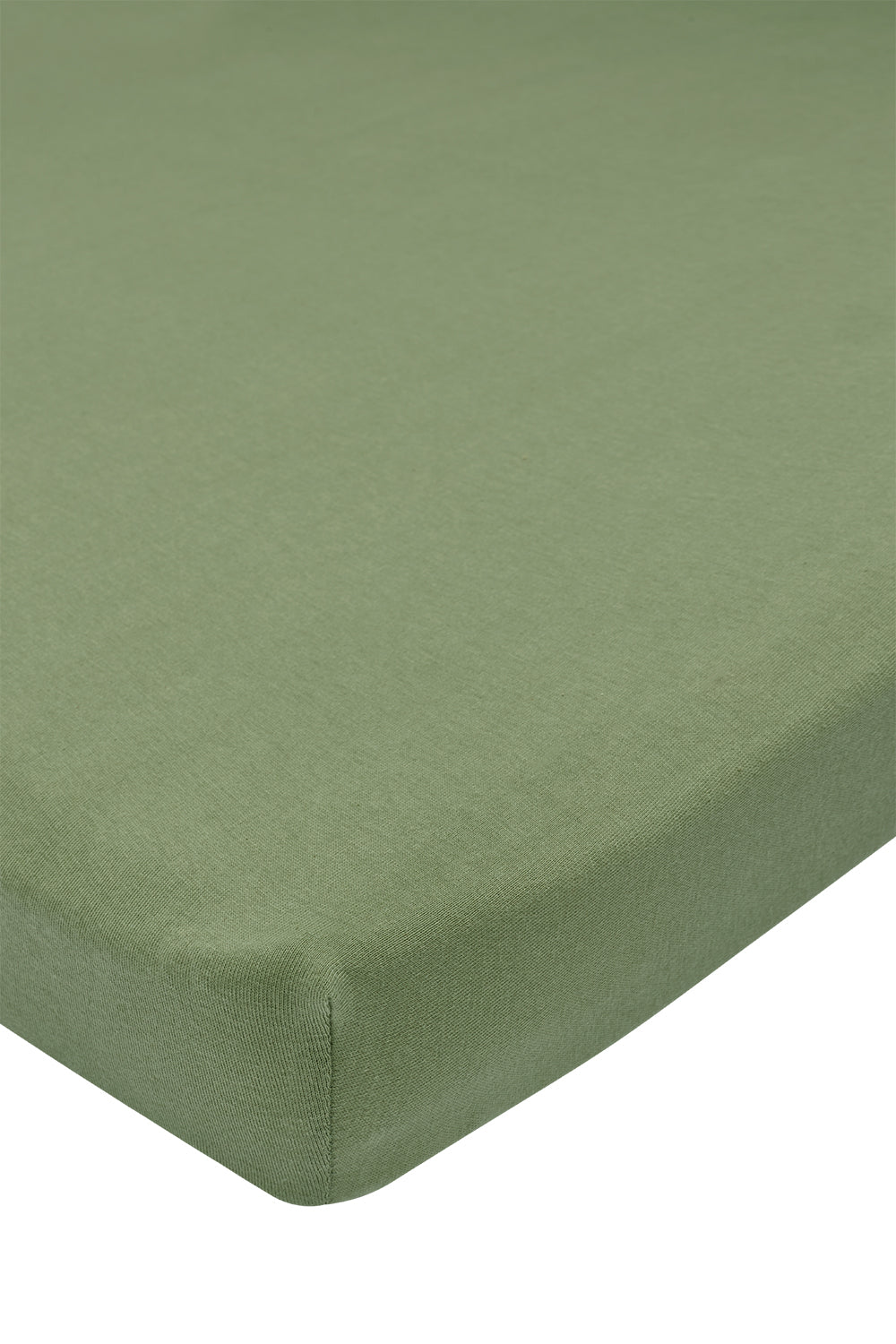 Hoeslaken ledikant - 60x120 cm - Jersey - Olijfgroen - Meyco