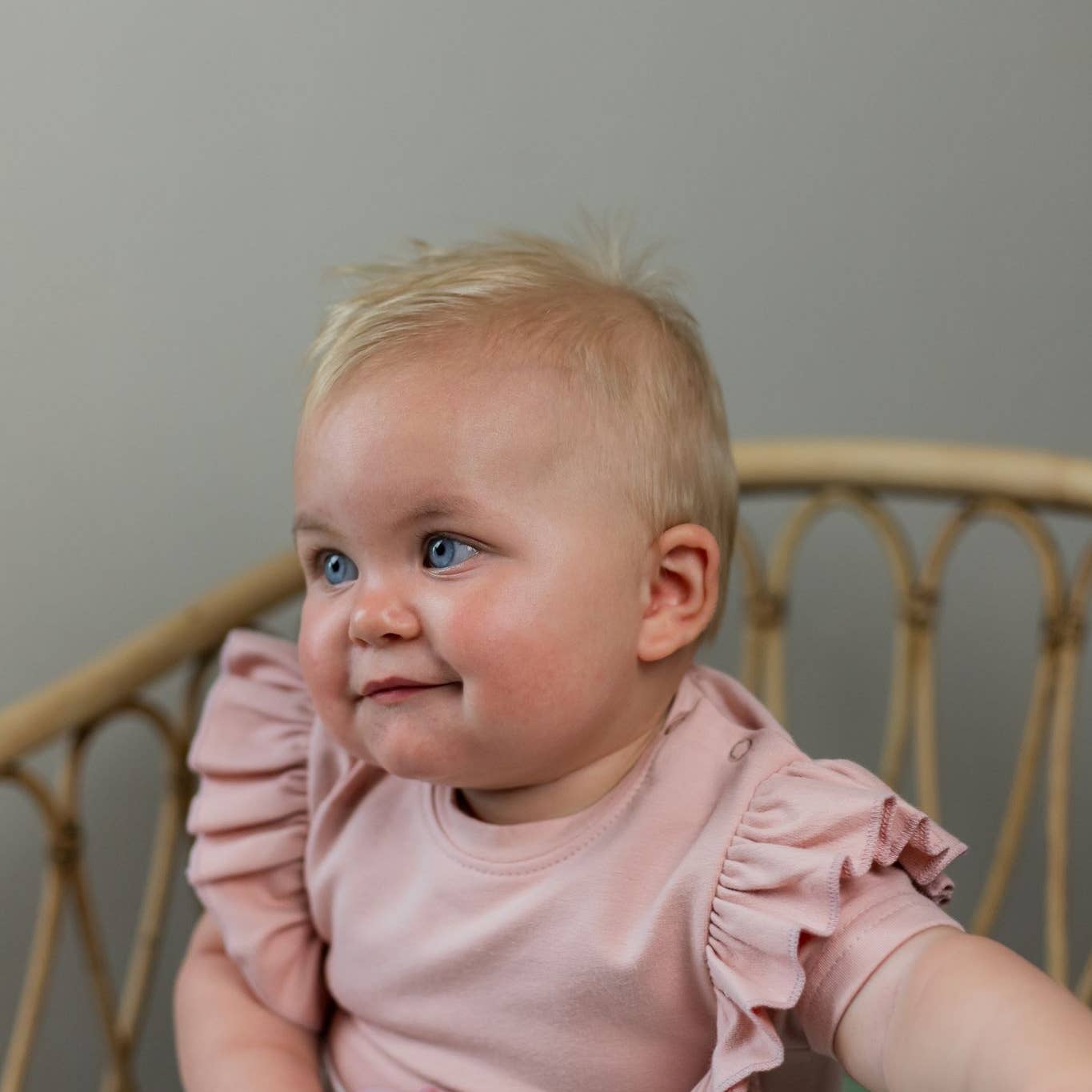 Romper Korte Mouwen - Ruffles Roze - Misty rose - Moalie