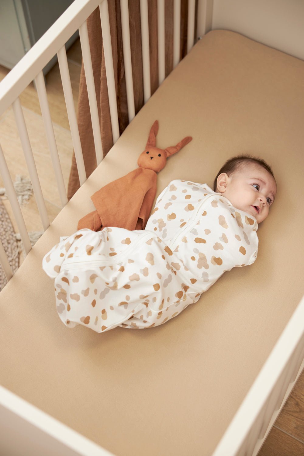 Hoeslaken ledikant - 60x120 cm - Jersey - Sand - Set van 2 - Meyco