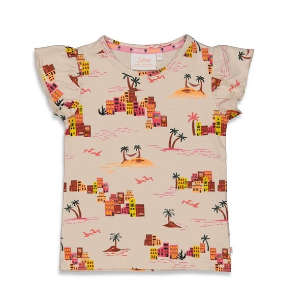 T-shirt - Ruffles mouw - Jubel