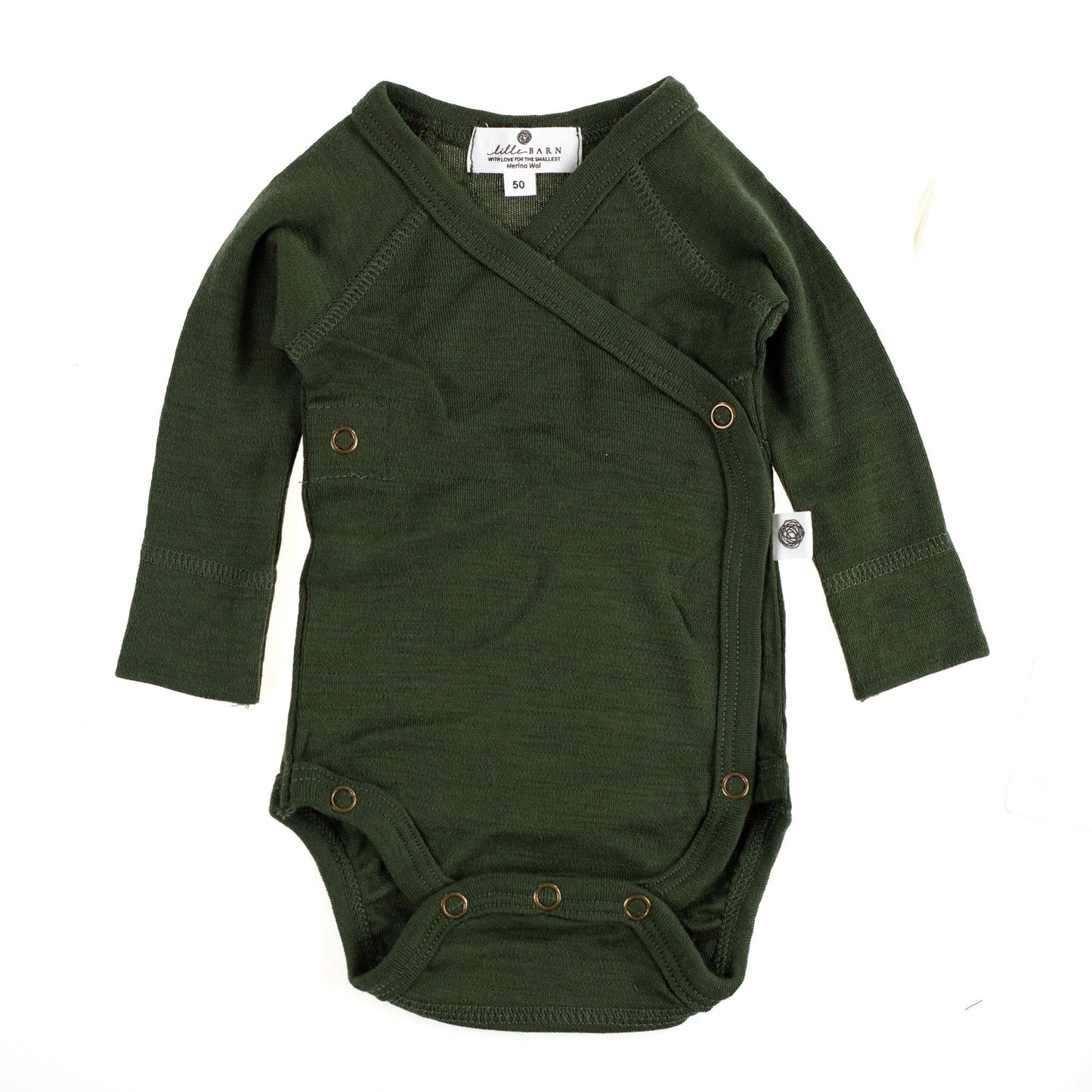 Merinowollen Overslagromper - Lange mouwen - Rifle Green
