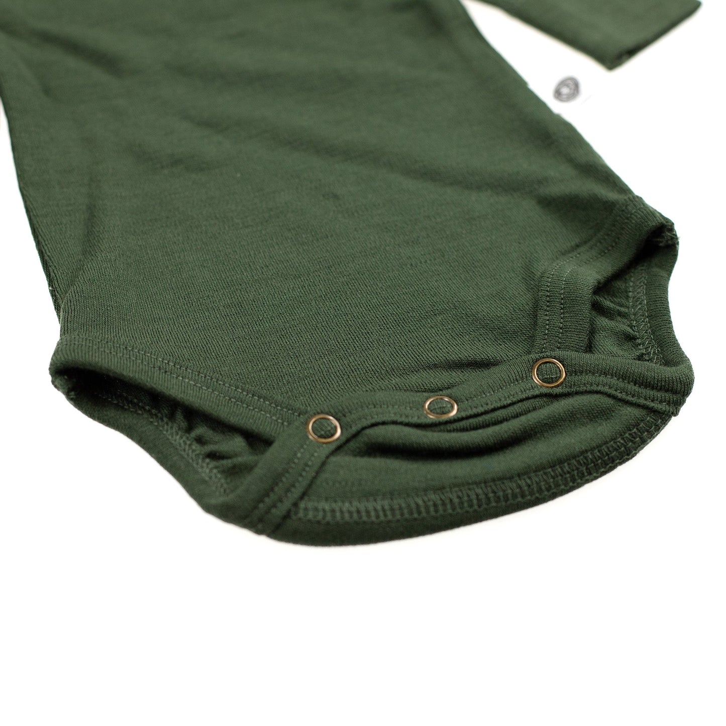 Merinowollen romper - lange mouwen - Rifle Green
