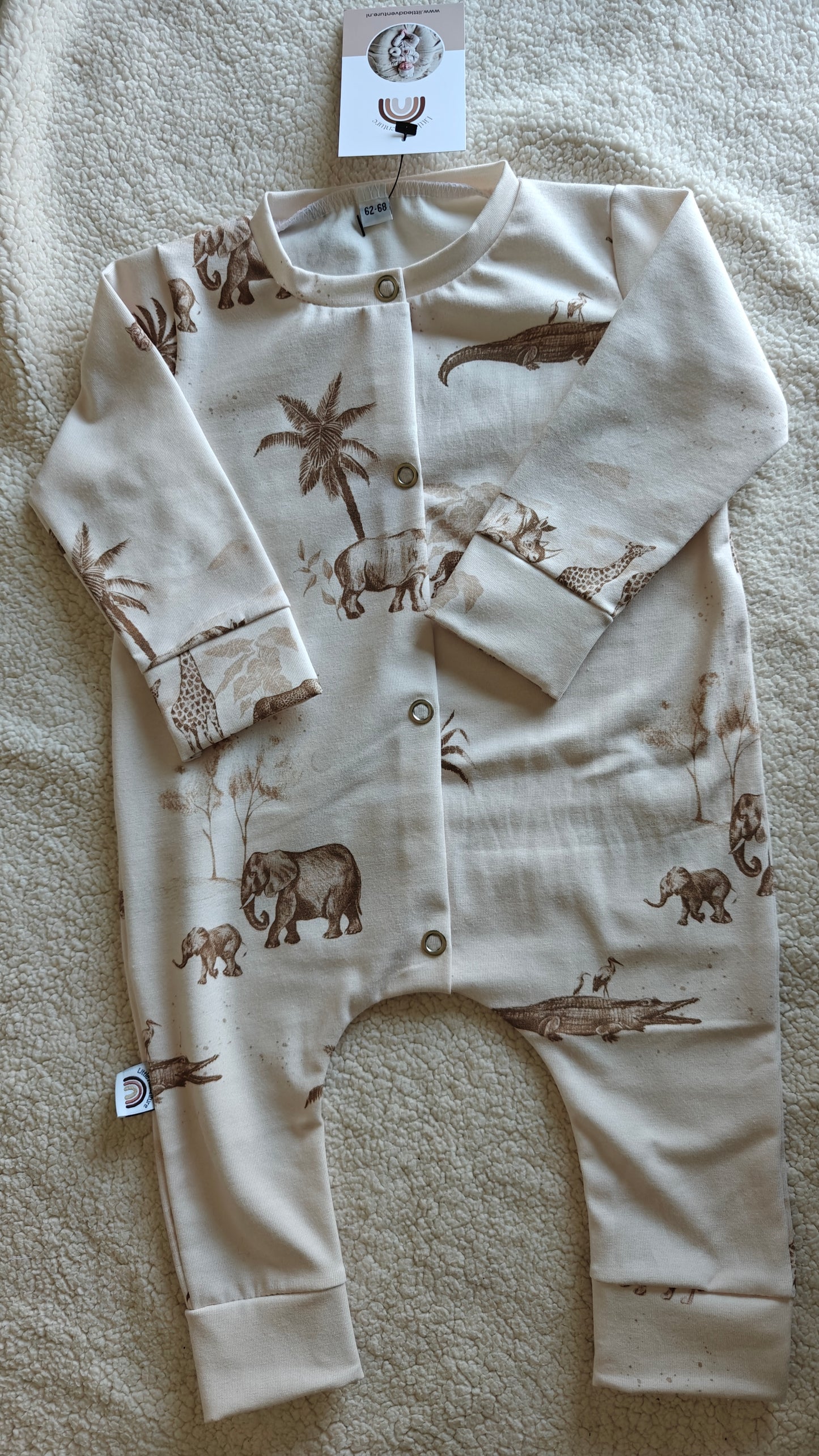 Boxpakje - safari - creme - Little Adventure