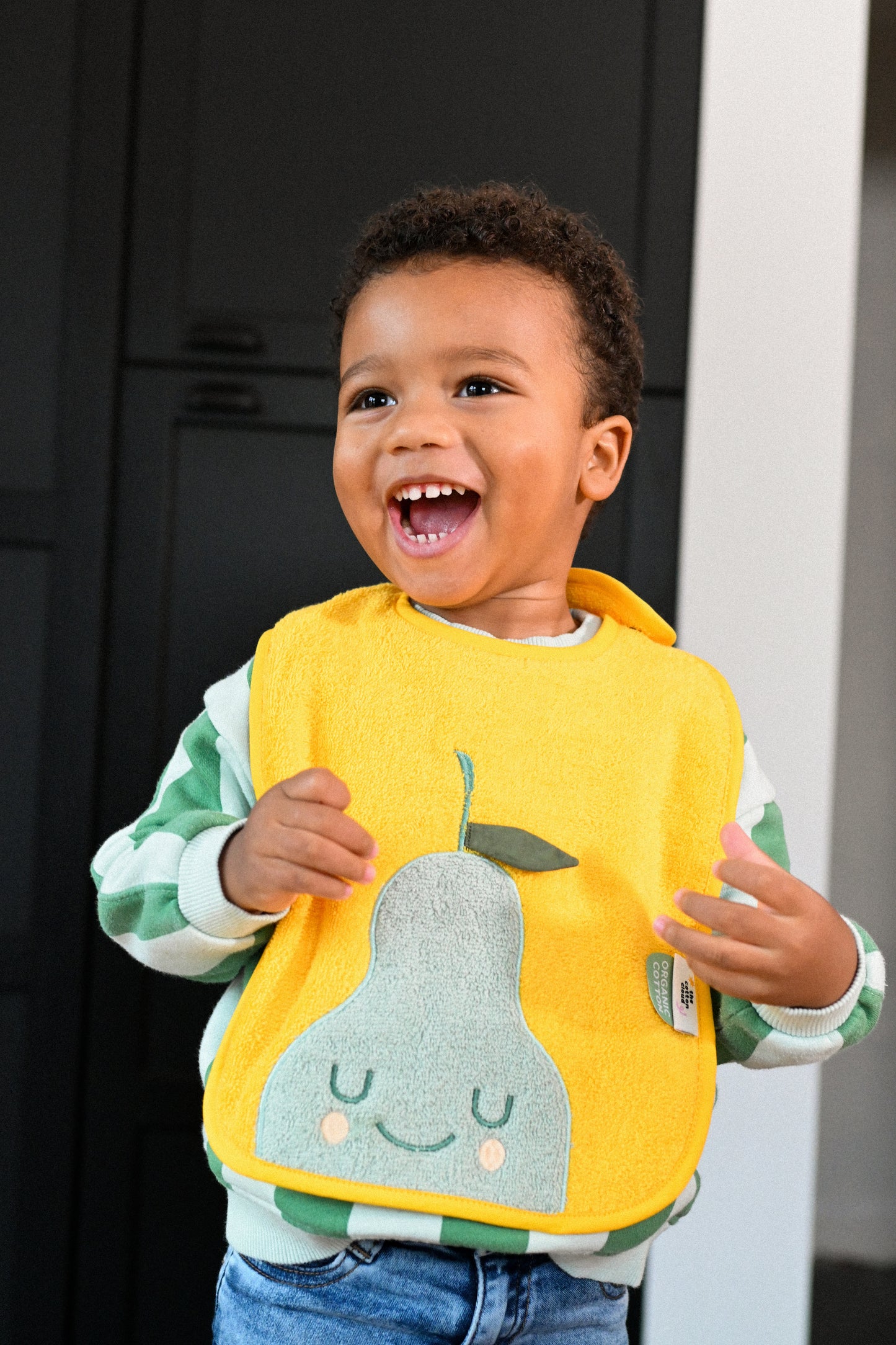 Badstof slabbetje Lola Lemon