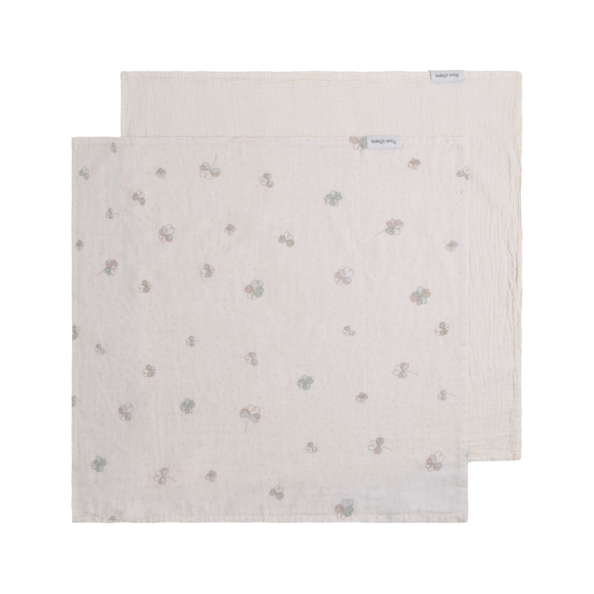 Hydrofieldoek set van 2 - Tender linen/clover - 65x65 - 2-pack