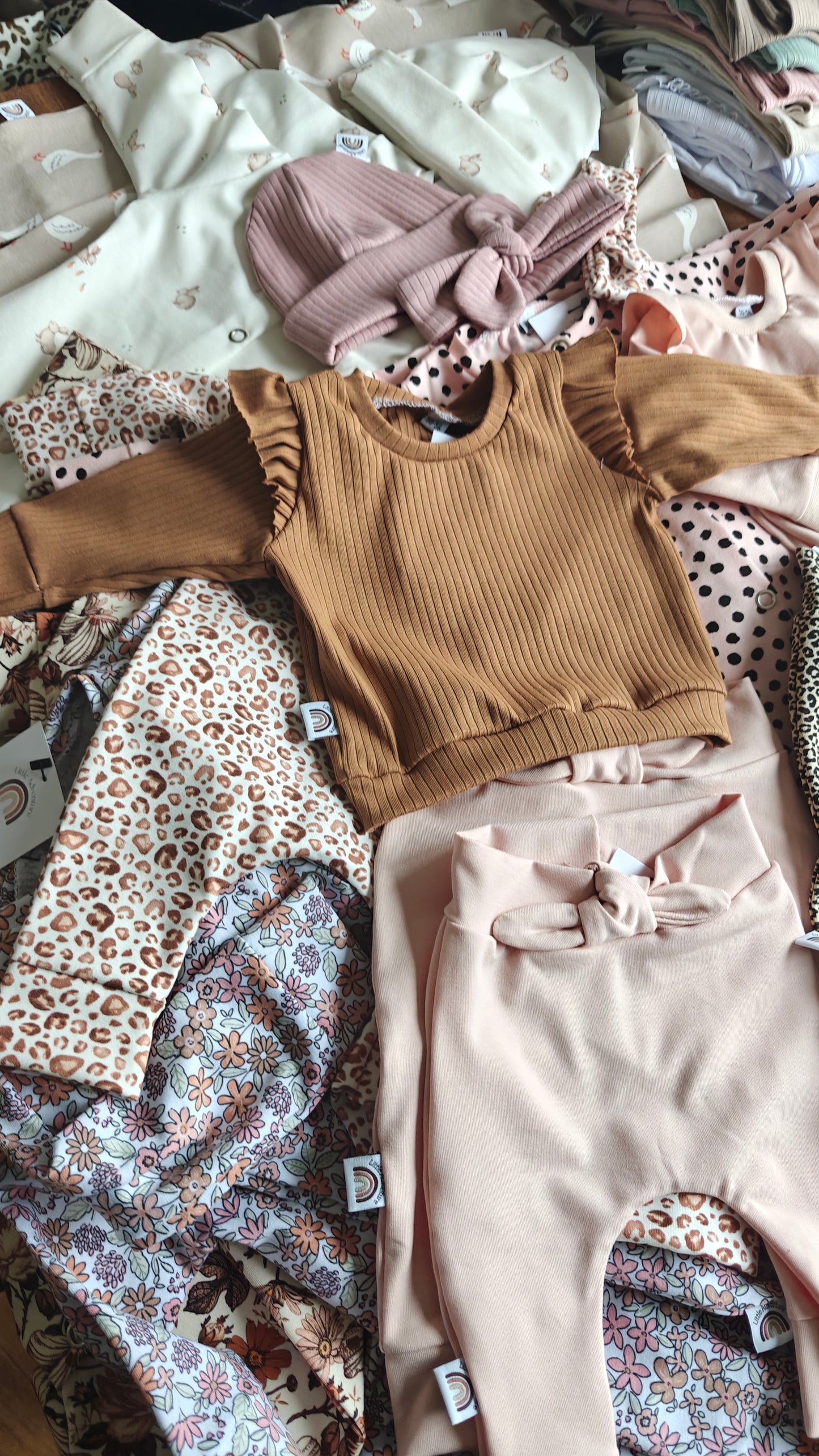 Shirt Big Rib - Ruffles - Toffee - Little Adventure