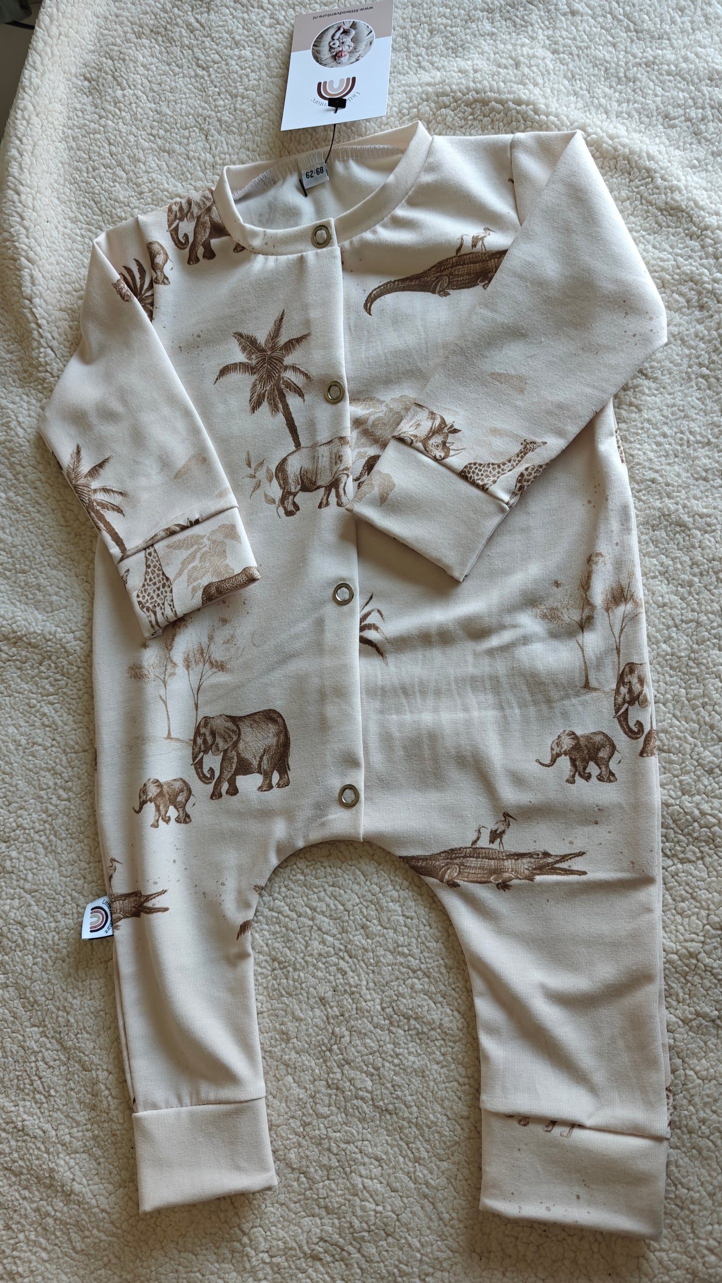 Boxpakje - safari - creme - Little Adventure