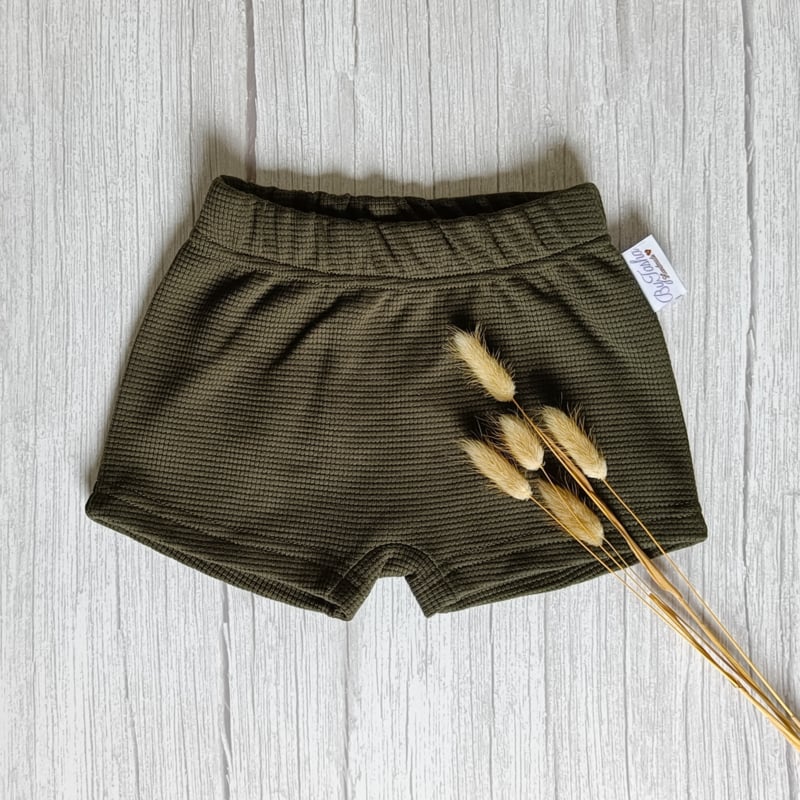 Jogger Short - Wafeljersey - Legergroen
