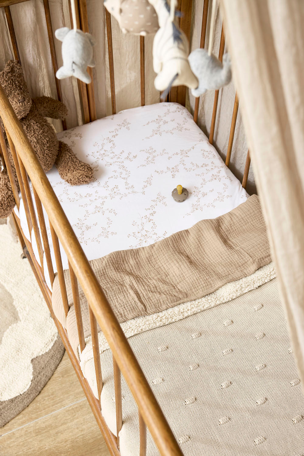 Pre-order | Meyco Baby deken Knots Teddy - Soft Sand 100x150cm