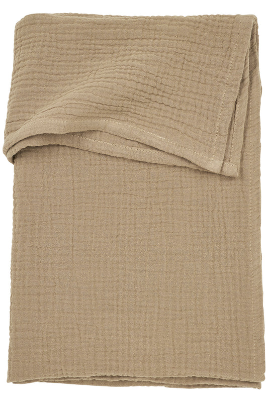 Wieglaken hydrofiel - Taupe - 75x100 cm - Meyco