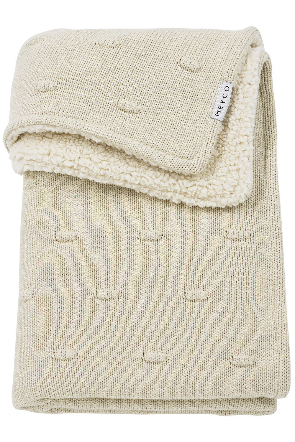 Pre-order | Meyco Baby deken Knots Teddy - Soft Sand 100x150cm