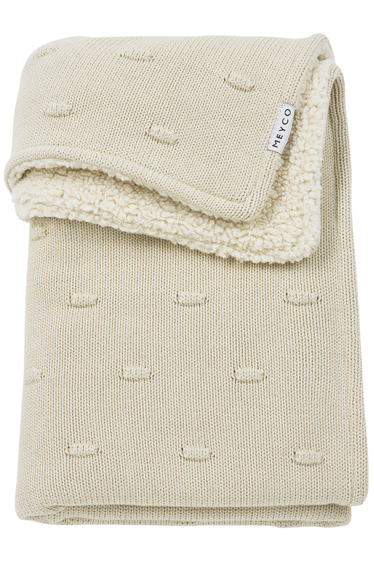 Pre-order | Meyco Baby deken Knots Teddy - Soft Sand 100x150cm