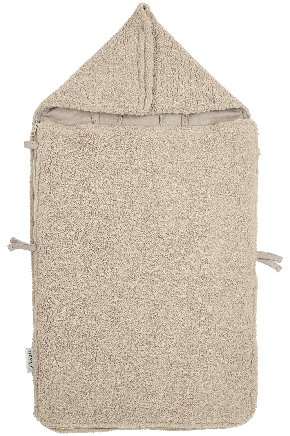 Voetenzak Teddy - licht roze/sand - 40x82cm - Meyco