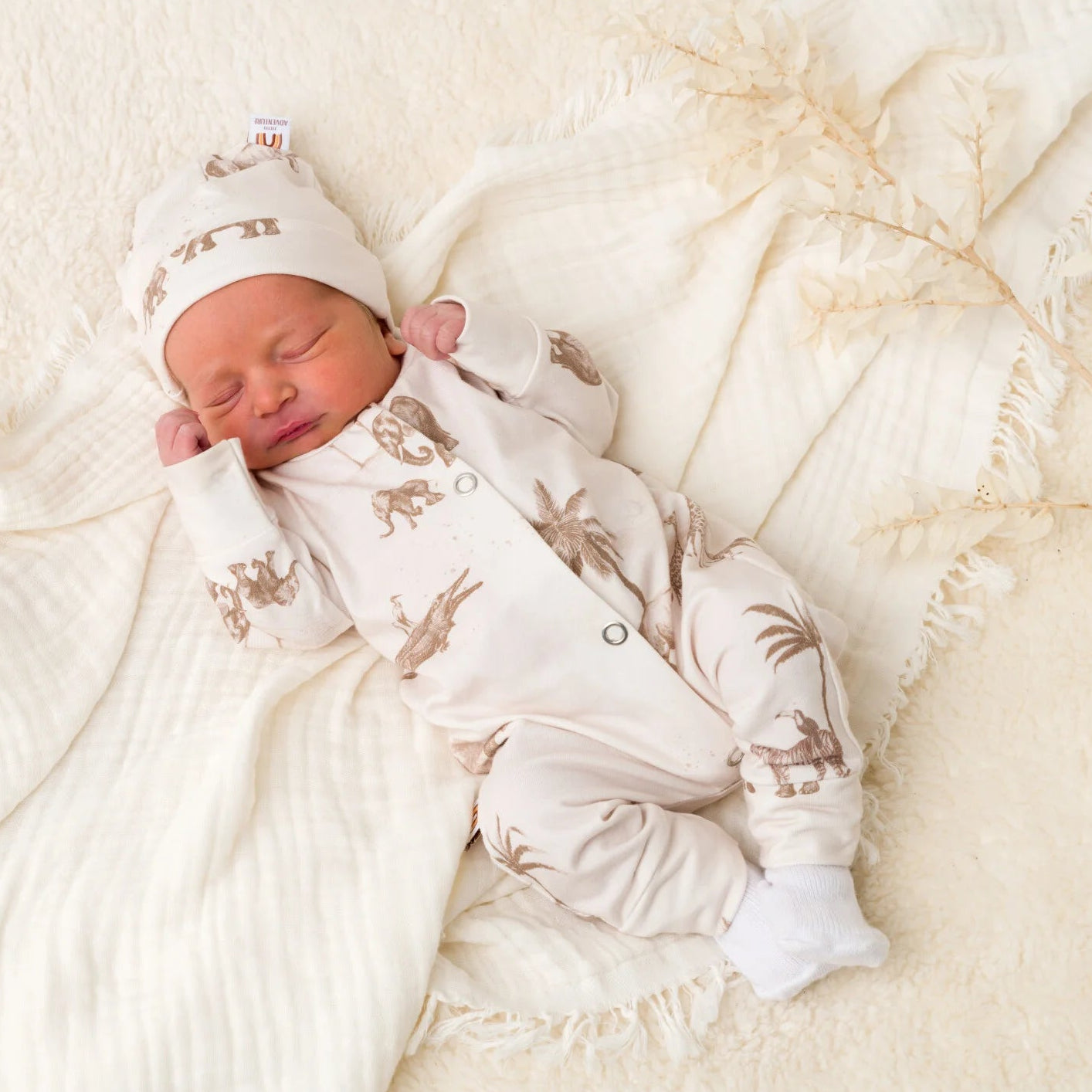 Boxpakje - Jungle - crème - Little Adventure