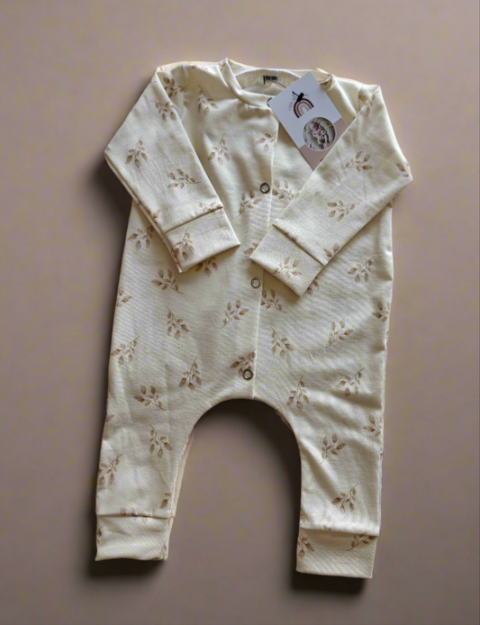 Boxpakje - blaadjes - beige - Little Adventure