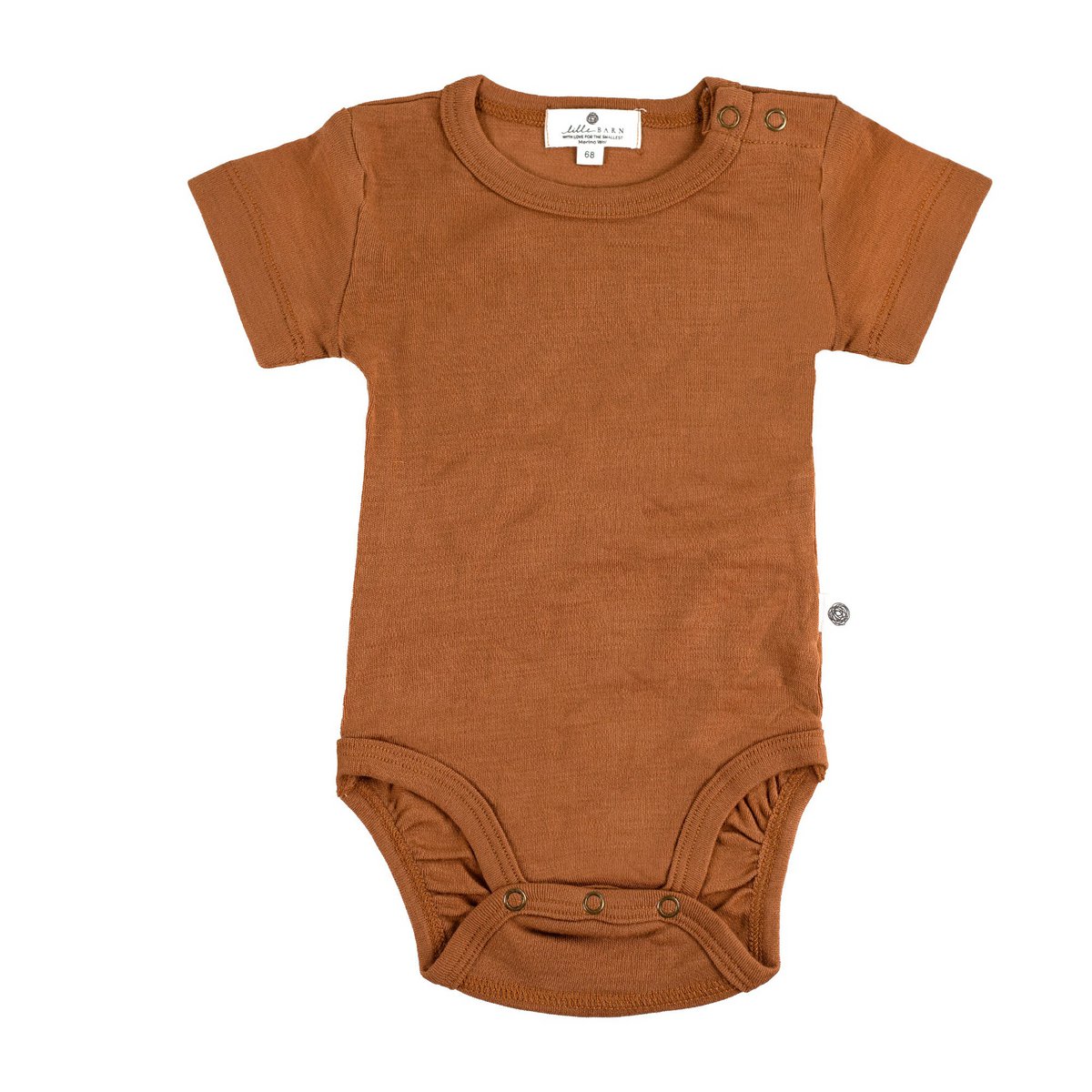 Merinowollen romper - Korte mouwen - Argan Oil - Lille Barn