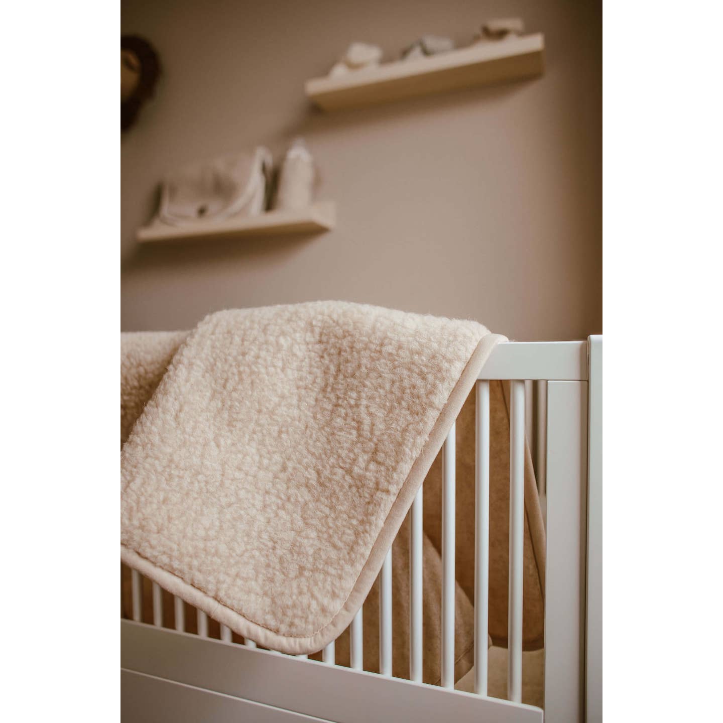 Deken Tumbled - 100% merinowol - 75x100 cm- Naturel - Kico Label