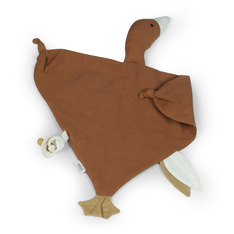 Knuffeldoek XL - gans Bliki - Amandel - Saga Copenhagen
